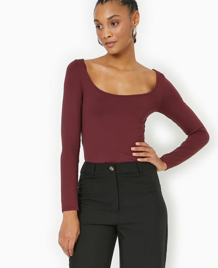 Pimkie Top manches longues encolure danseuse