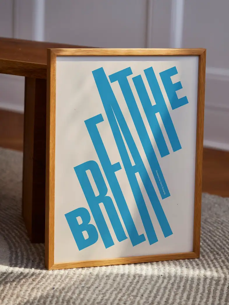 Poster Breathe 50 x 70 cm