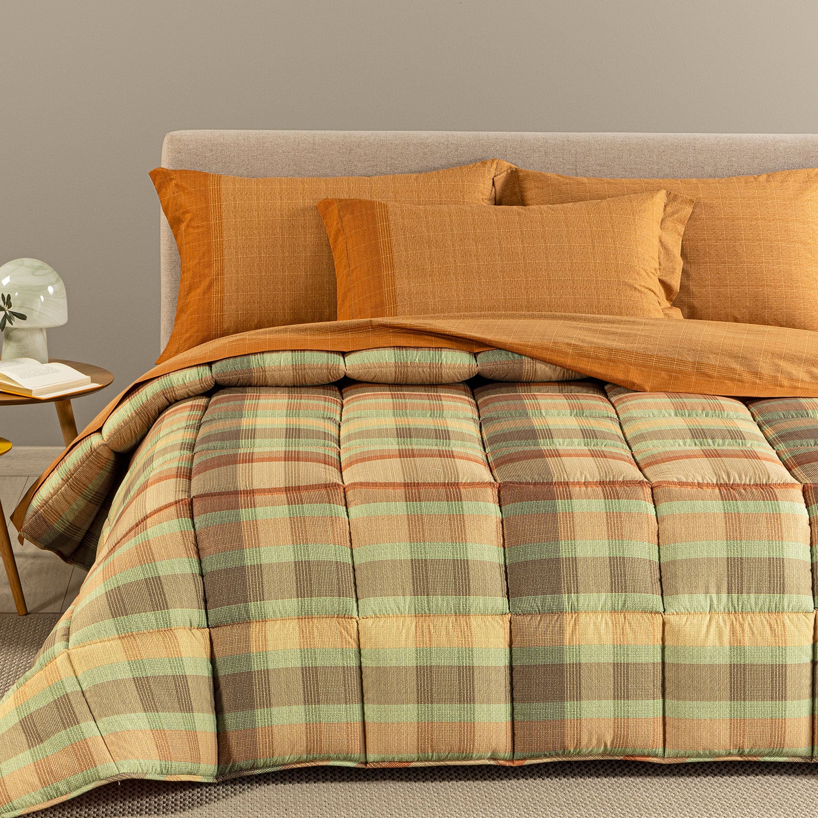 Trapunta In Microfibra Dylan Piazza E Mezza Gold Modern