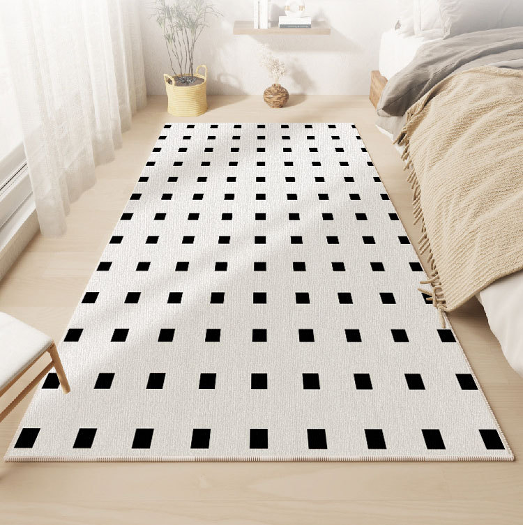 Fashion Style Geometric Printing Anti-slip Mats Bedroom Rugs Carpets Modern Bedside Carpet Floor Mat for Table Sofa