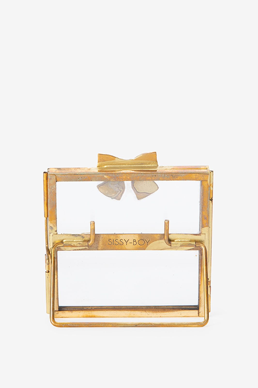 Goudkleurig fotolijstje met strik