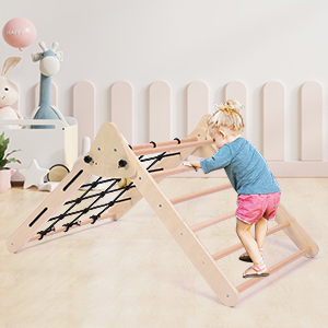 Wooden Climbing Triangle Playground 
