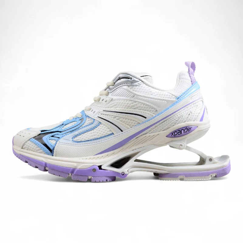 Balenciaga X-Pander Sneaker in White/Purple/Blue - Sneaker Replica Workshop