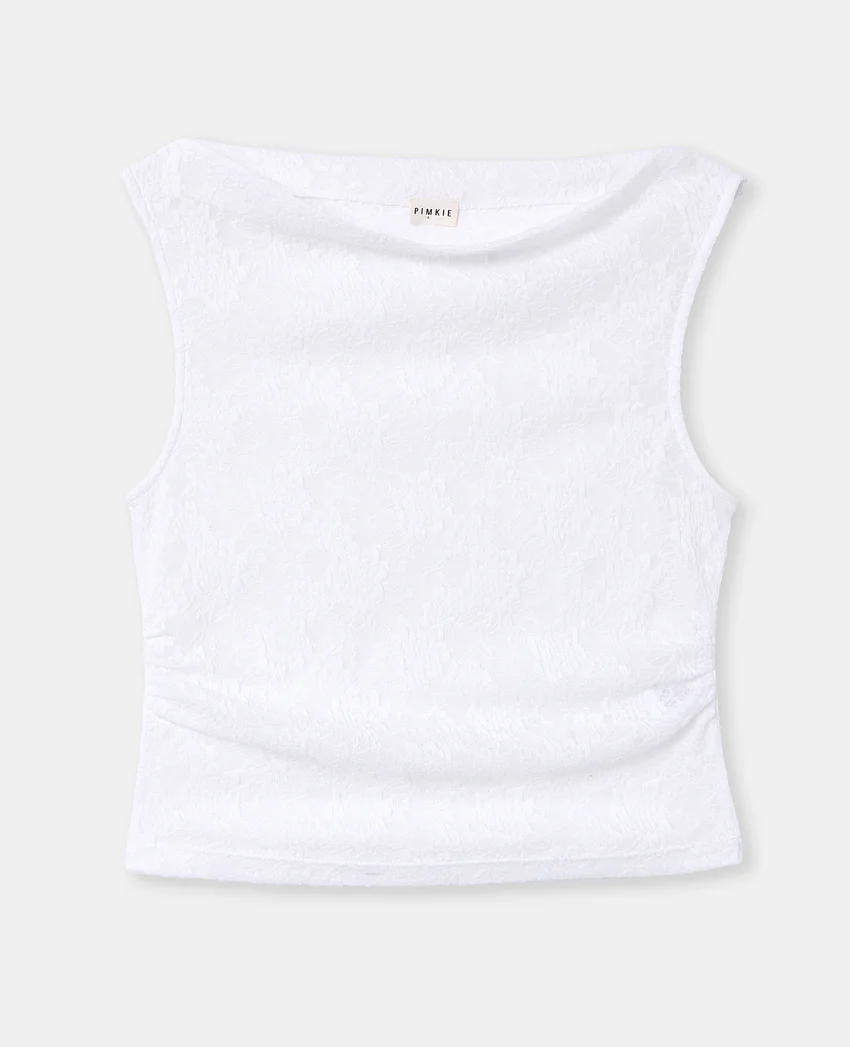 Pimkie Top sans manches effet jacquard motif fleurs