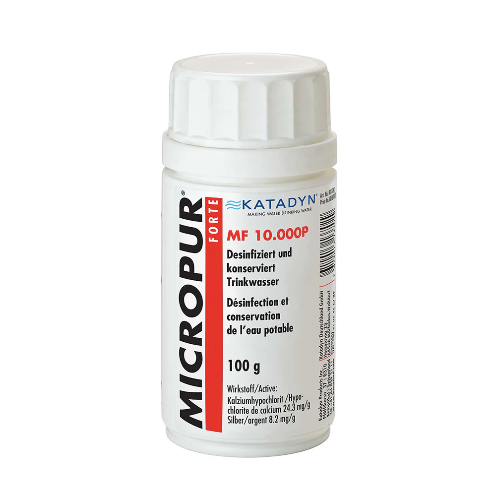 Katadyn Micropur Forte MF 10,000 P - Water disinfectant purifying powders