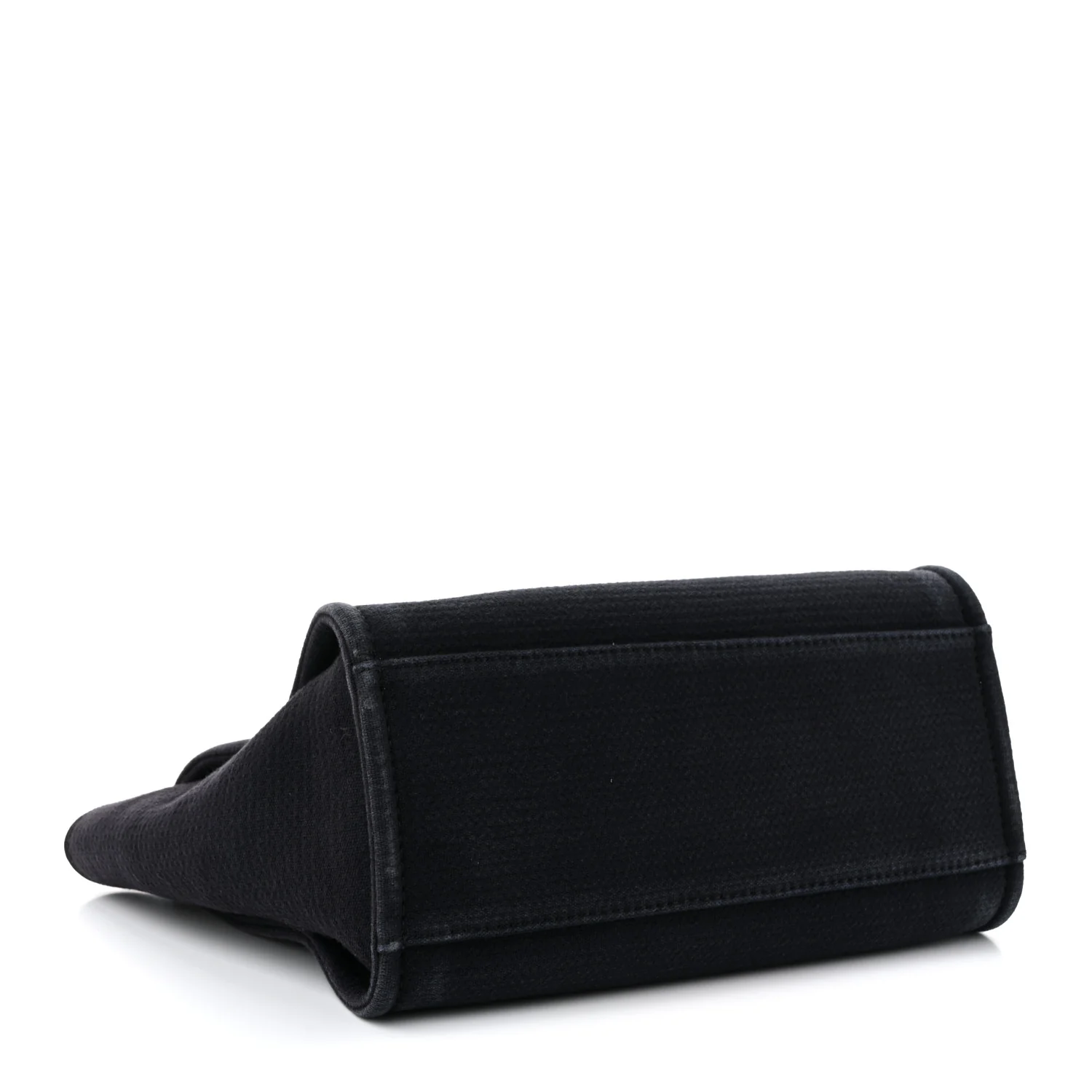 Mixed Fibers Small Deauville Tote Black - Top Club