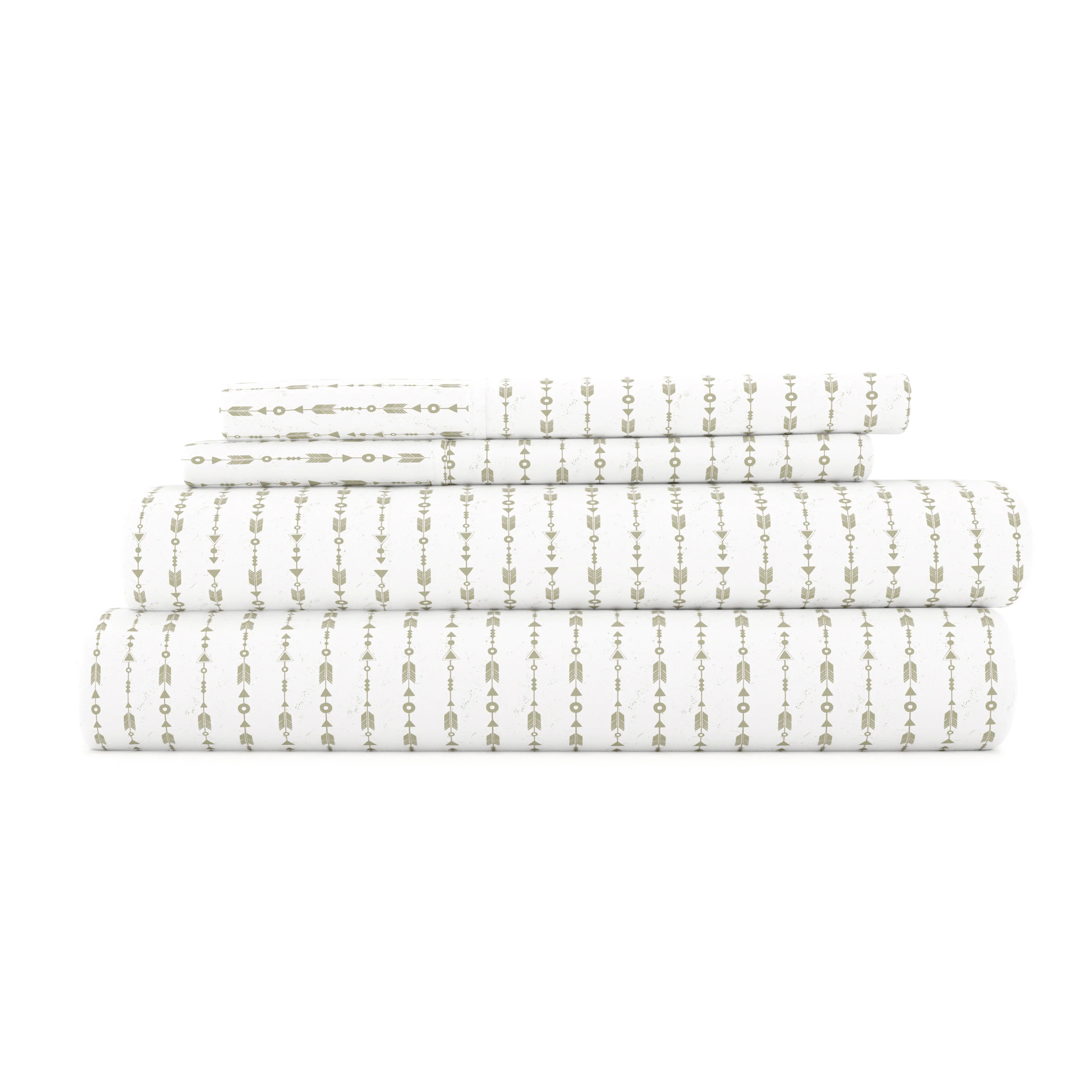 Beaded Arrows Pattern 4-Piece Sheet Set