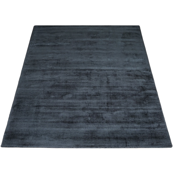 Vloerkleed Viscose - Dark Blue 160x230 cm
