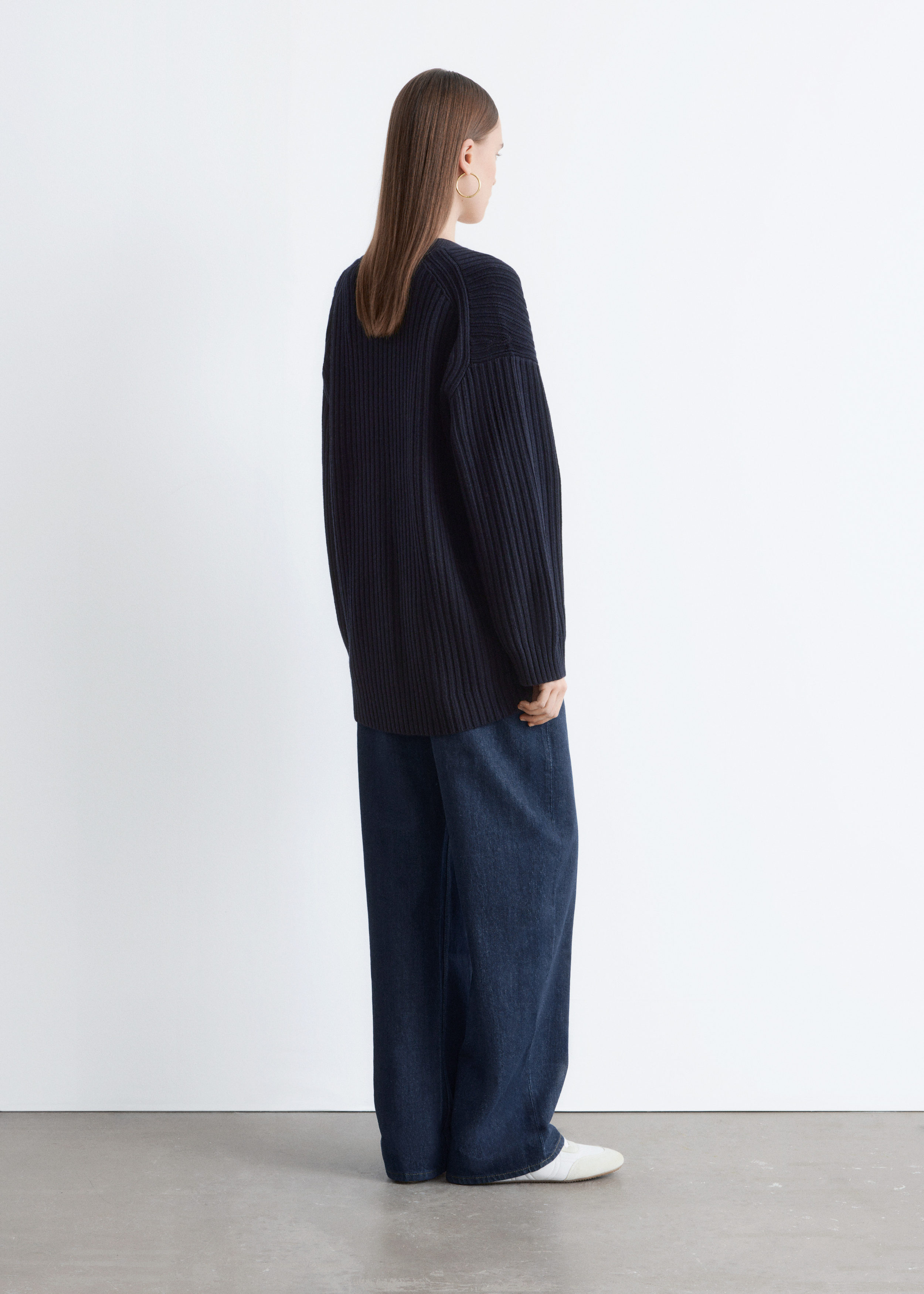& Other Stories RIB-KNIT CARDIGAN