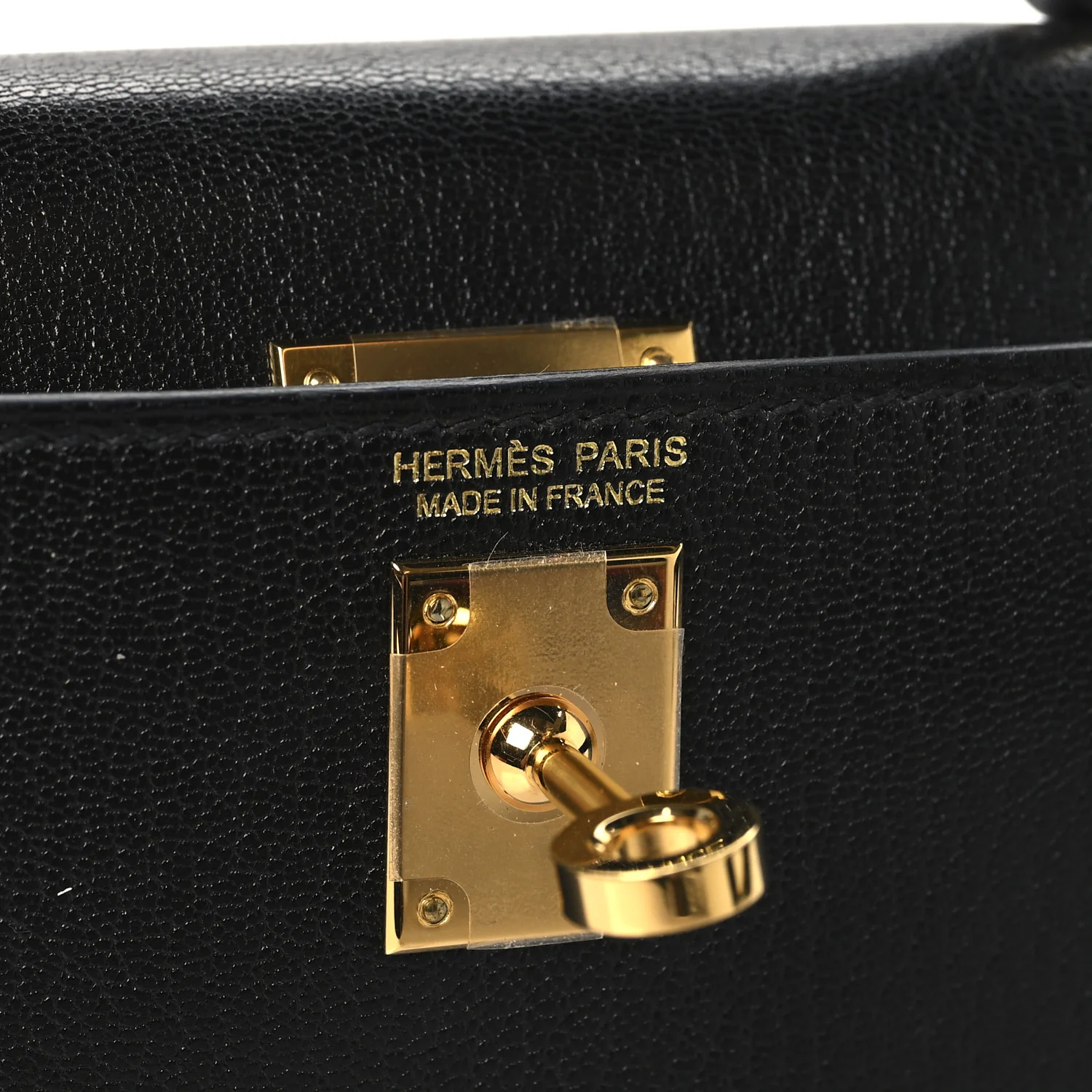 Chevre Chamkila Mini Kelly Sellier 20 Black - Top Club