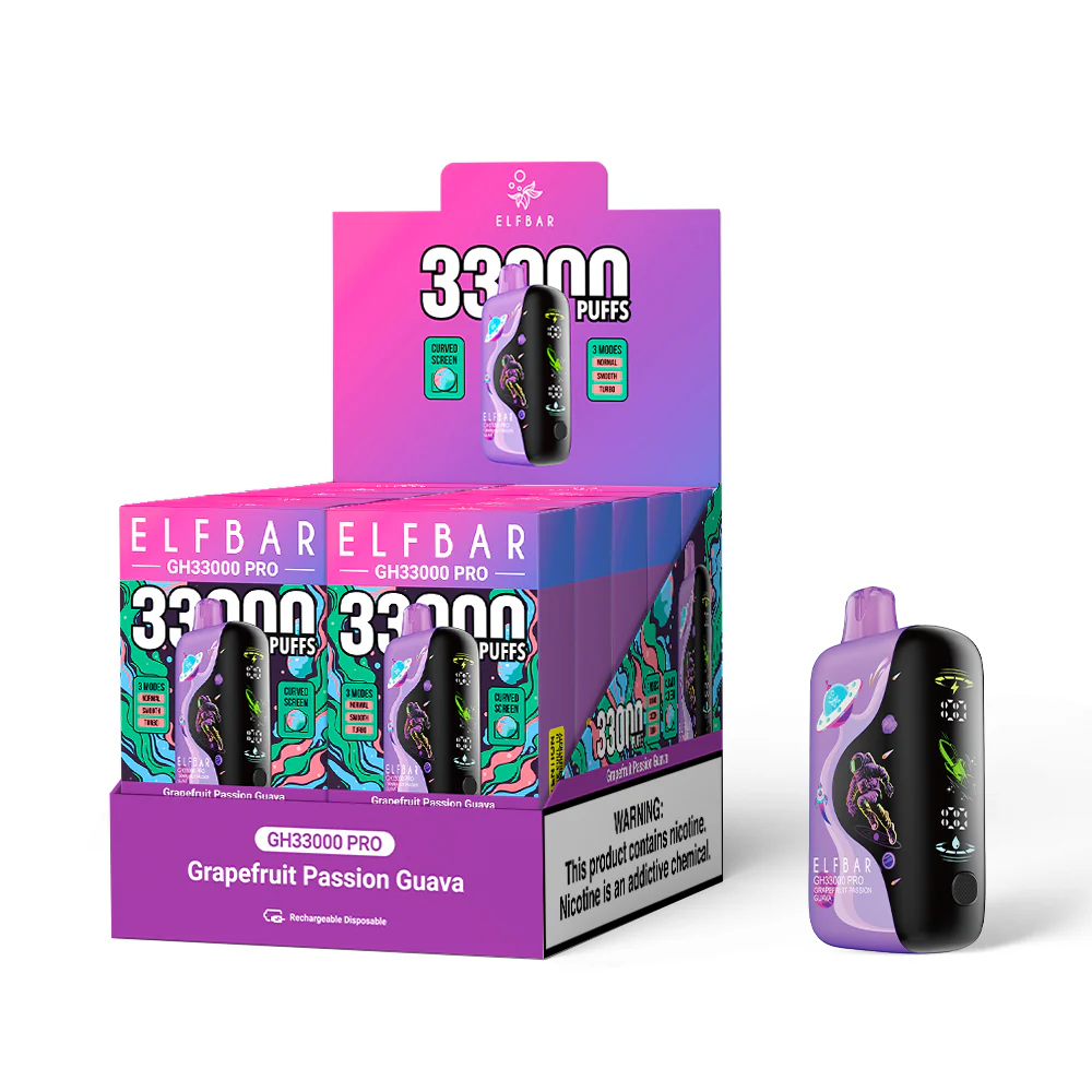 ELFBAR GH33000 PRO Rechargeable Disposable Vape (All Flavours)