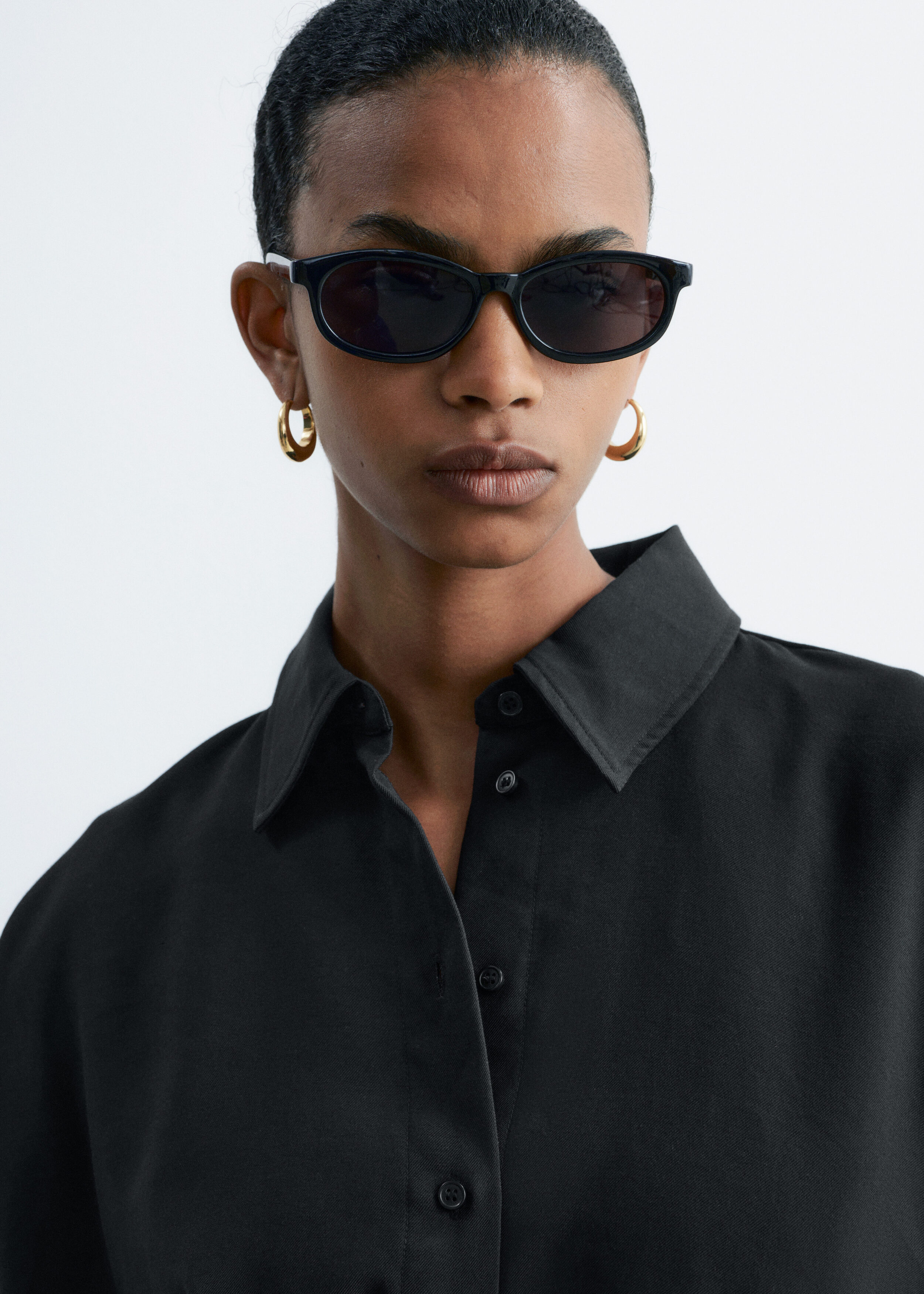 & Other Stories OVERSIZED QUARTER-SLEEVE SHIRT