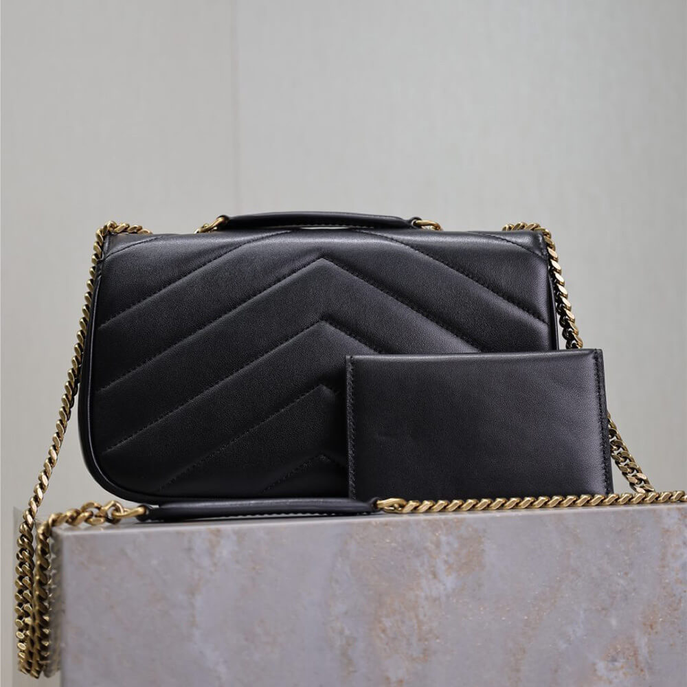 YSL LOULOU small in MATELASSE lambskin - Top Club