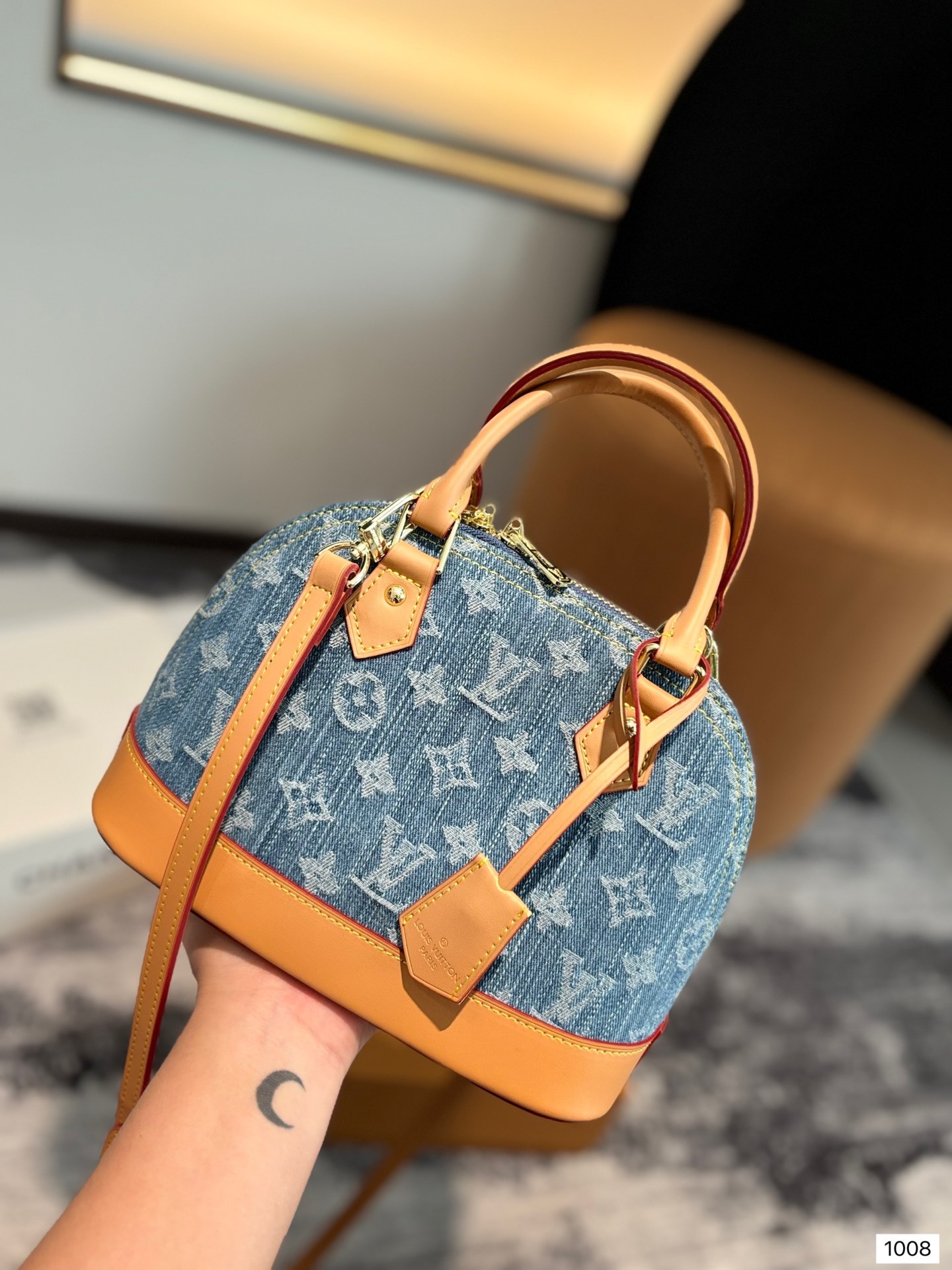 Louis alma bb Retiro denim bag size: 24??18cm - Top Club