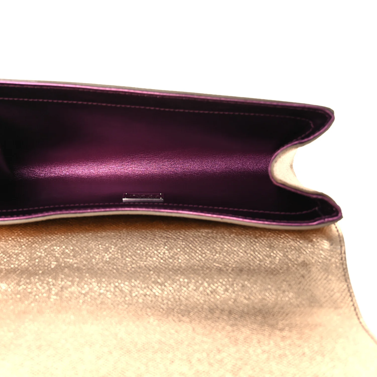 Metallic Calfskin DG Girls Millennials Crossbody Bag Gold - Top Club