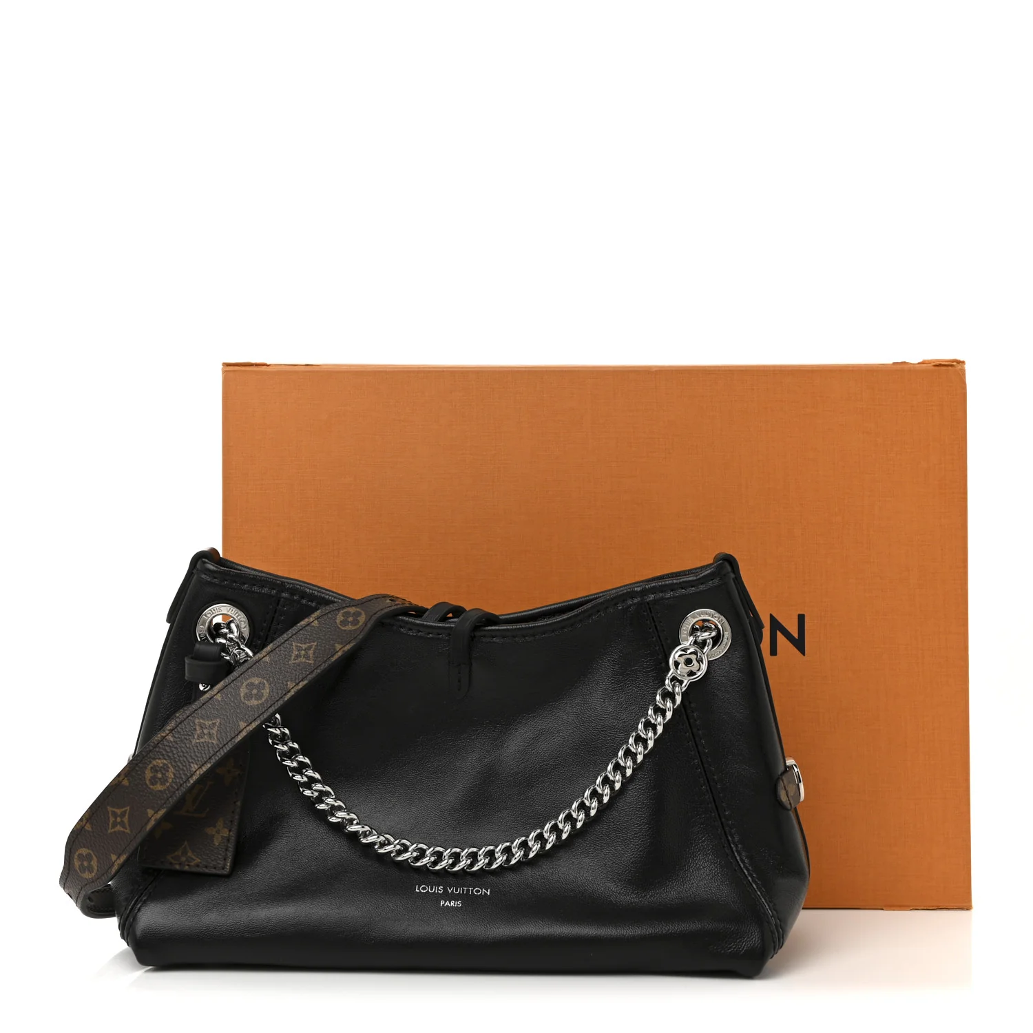 Lambskin CarryAll Cargo Vibe PM Black - Top Club