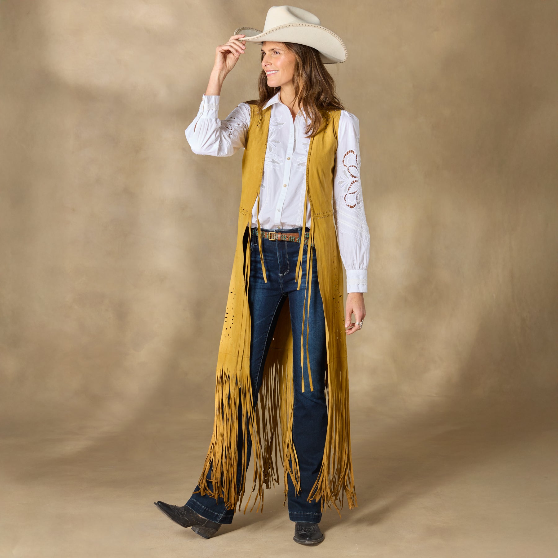 Flannery Fringe Vest - Sundance Living