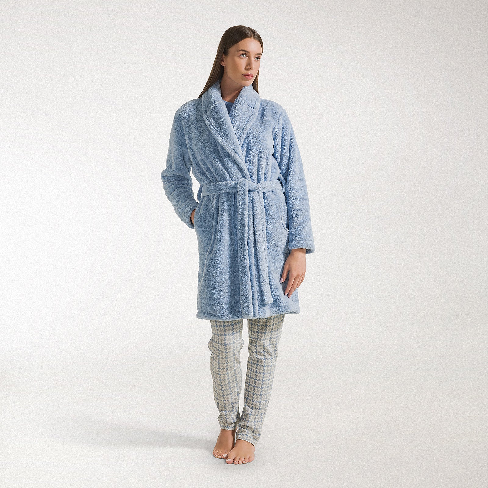 Vestaglia In Poliestere Teddy L/Xl Cielo Caleffi