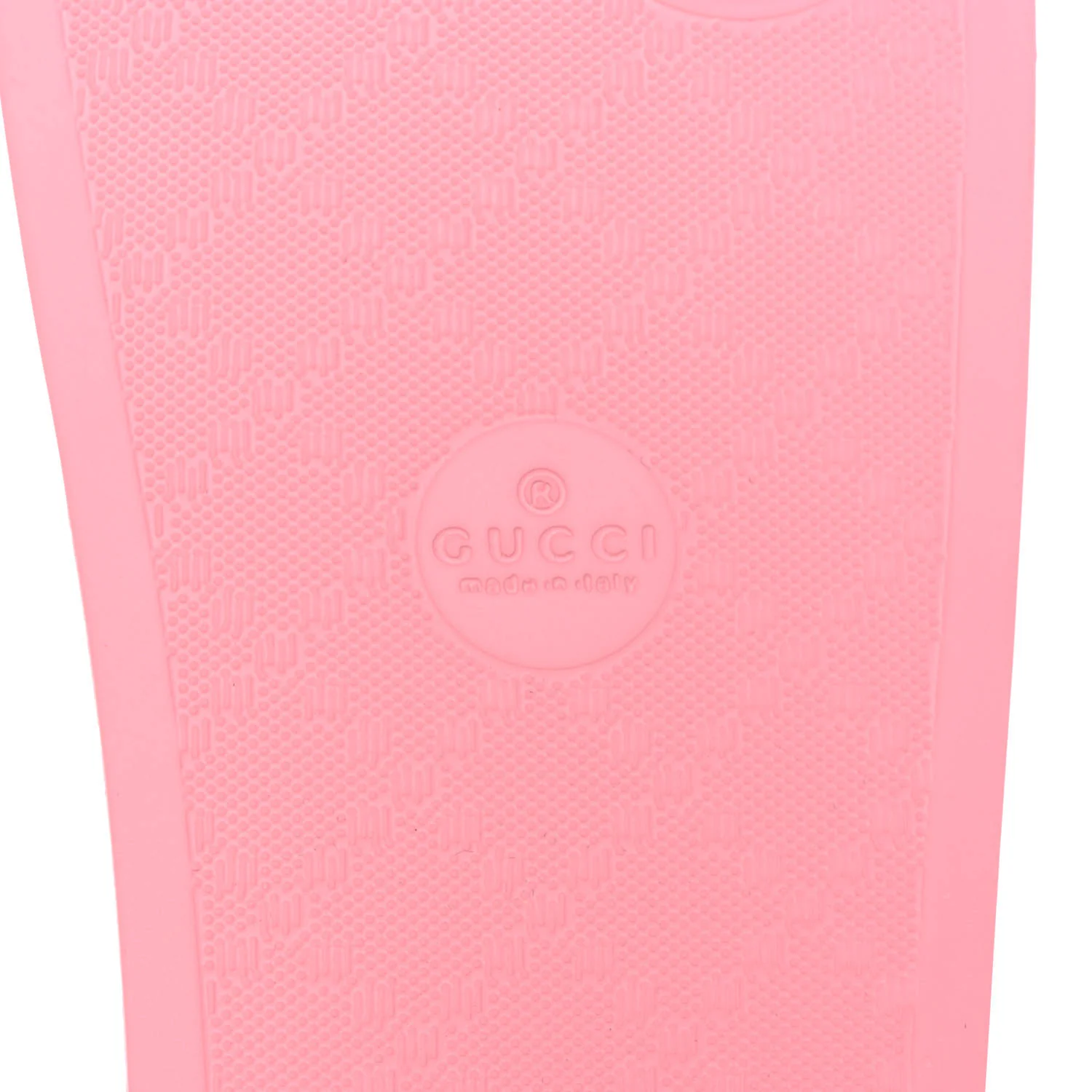 Rubber GG Monogram Perforated Womens Slide Sandals 36 Rose Box - Top Club
