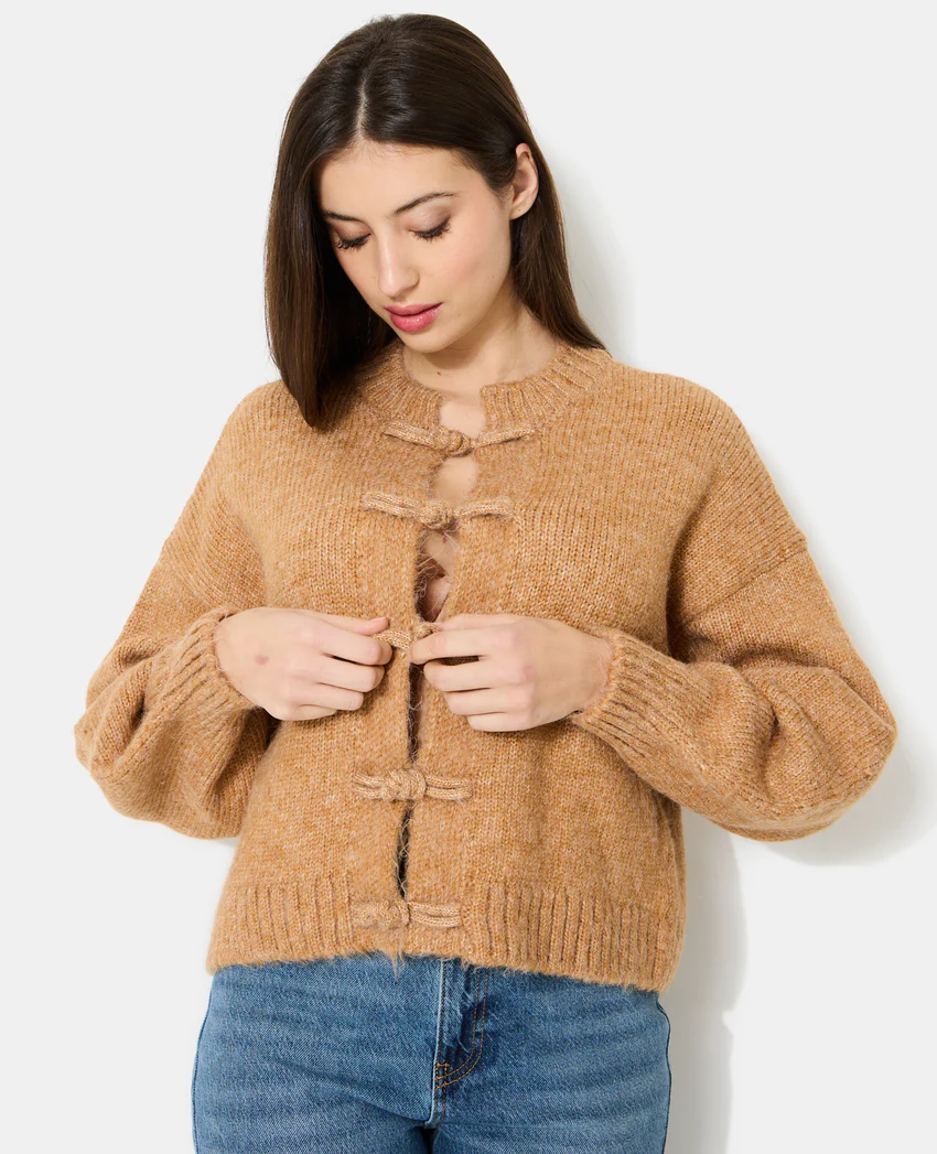 Pimkie Gilet en maille avec boutons brandebourg