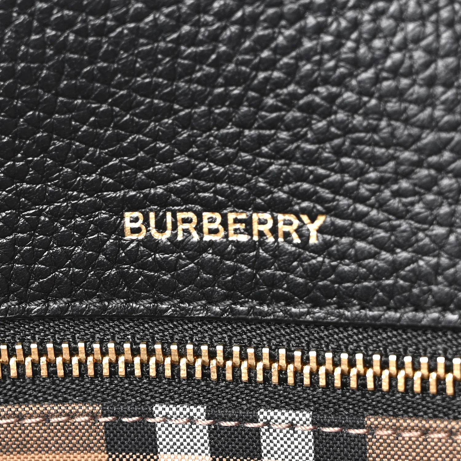 Grainy Calfskin Medium London Tote Bag Black - Top Club