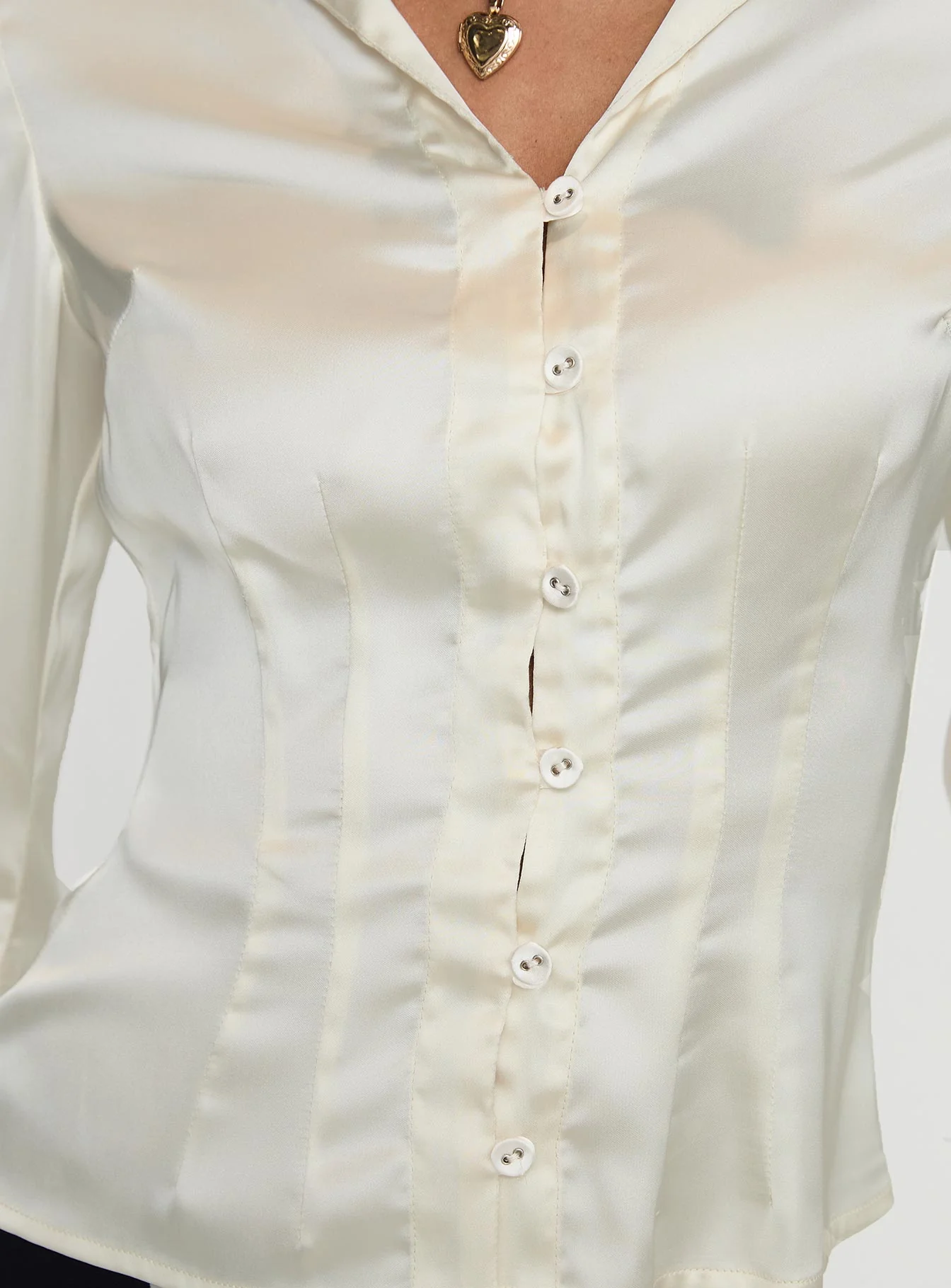 Miravella Long Sleeve Top Cream