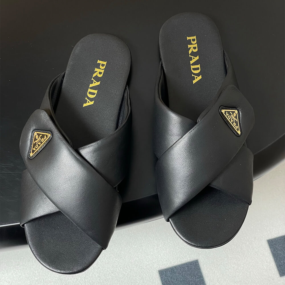 Prada Padded nappa leather slides - Top Club