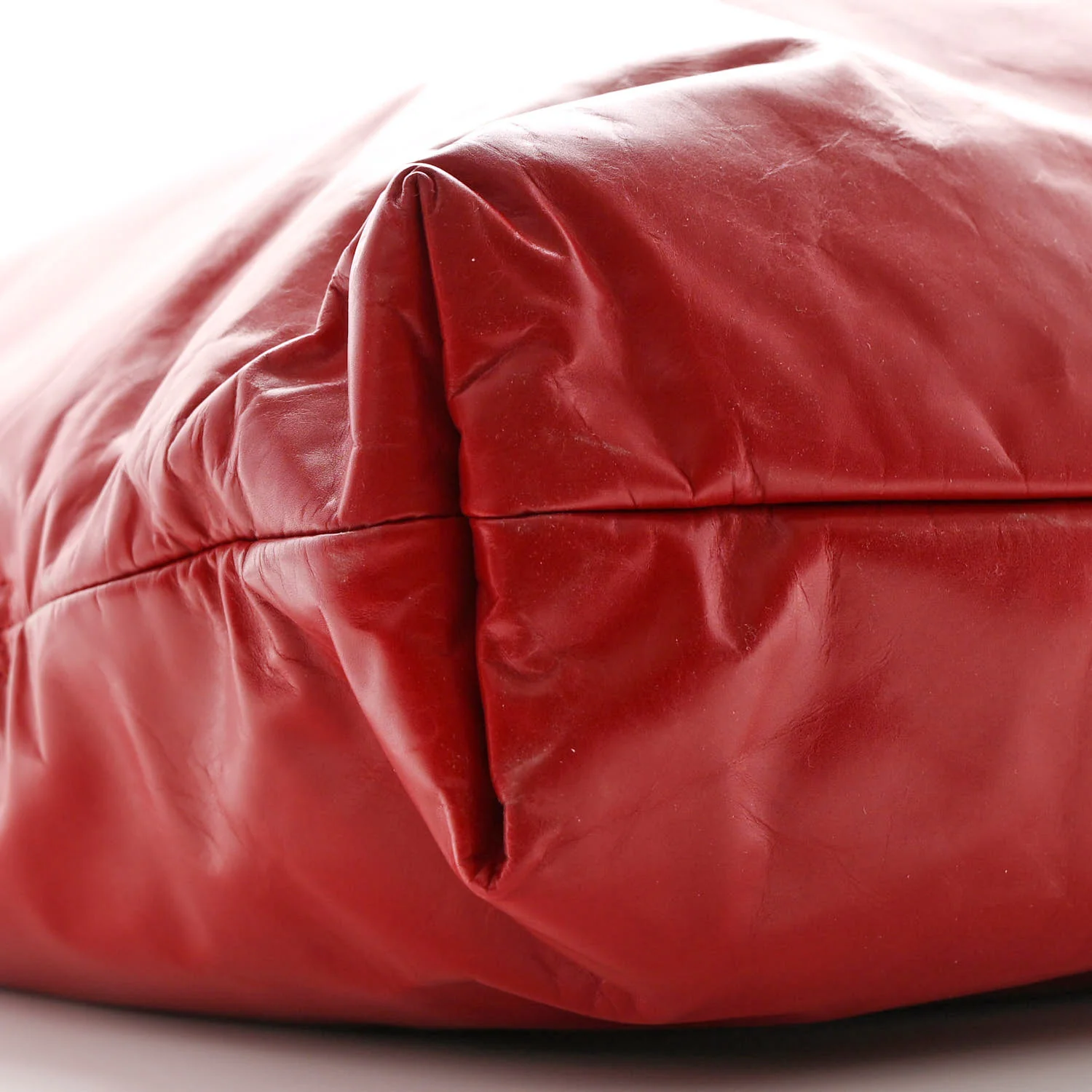 Calfskin Polly Tote Red - Top Club