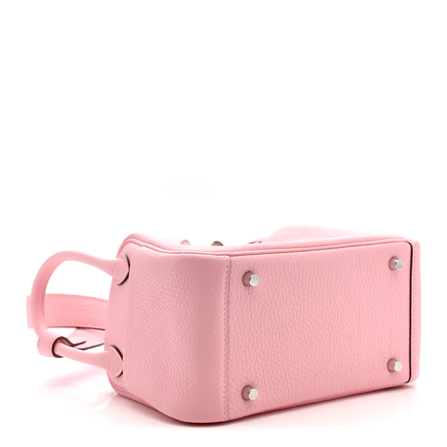 Taurillon Clemence Verso Mini Lindy 20 Rose Sakura Gris Perle - Top Club