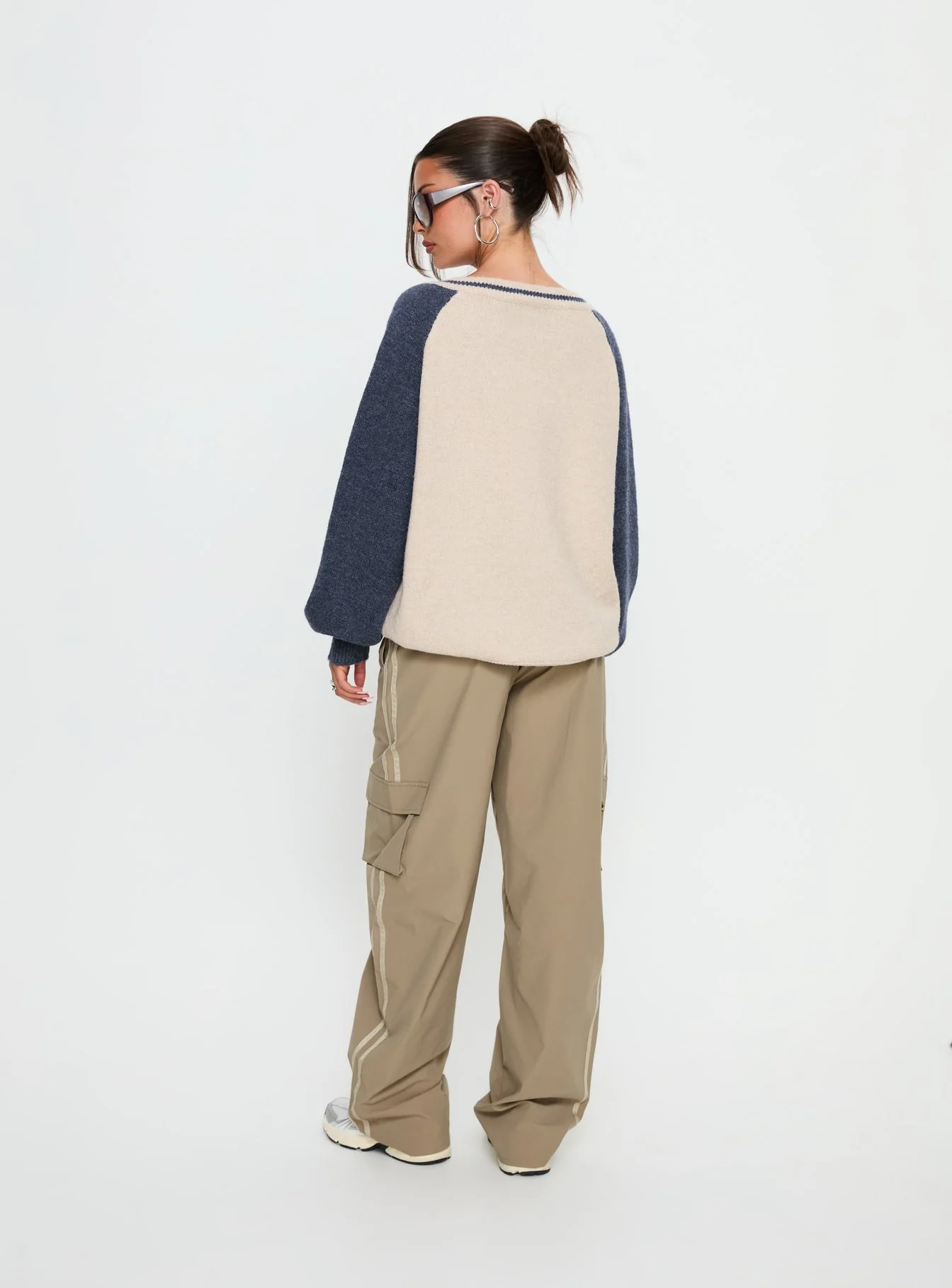 Ellyn Baggy Cargo Pants Khaki