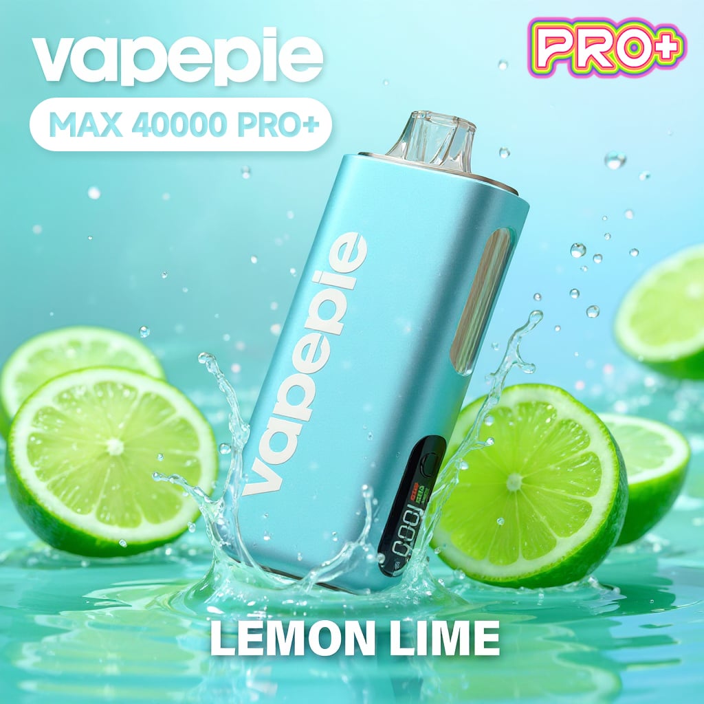 Citron-limeta- ✨VAPEPIE MAX 40 000 Potahů PRO+