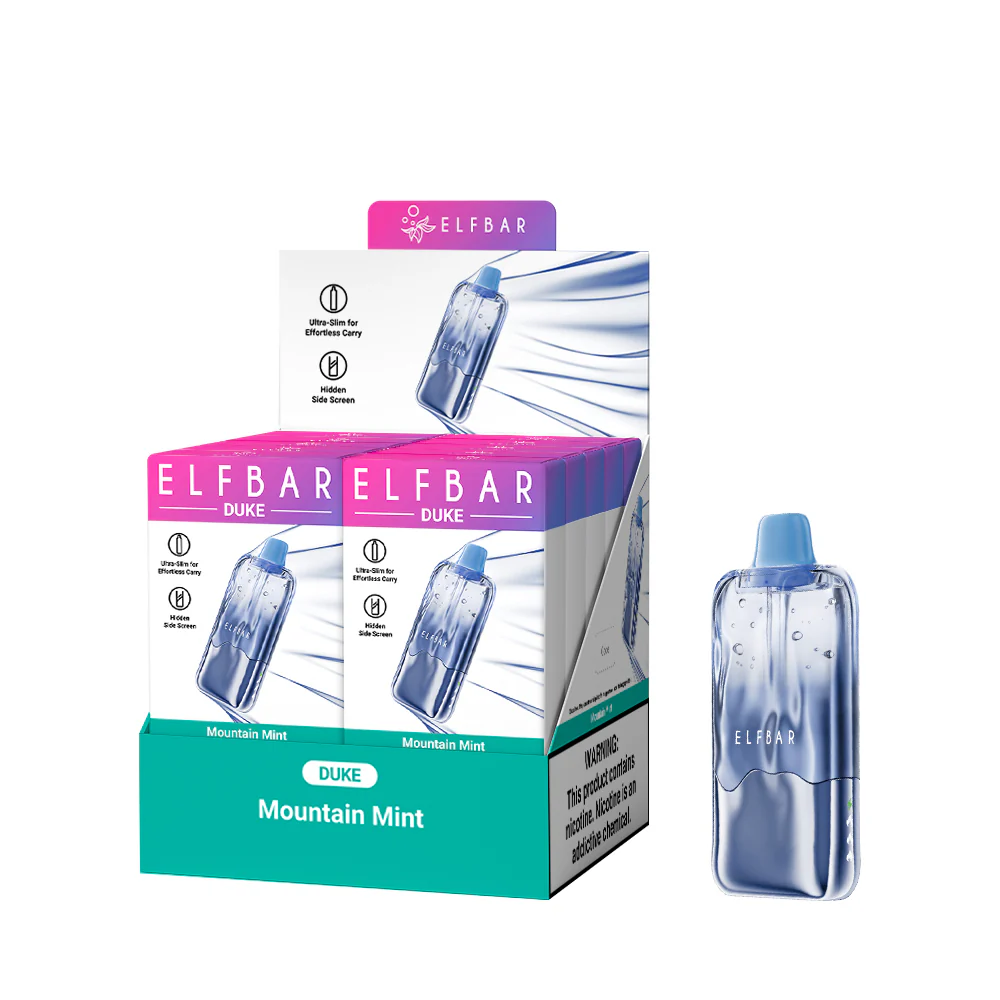ELFBAR DUKE Rechargeable Disposable Vape (All Flavours)