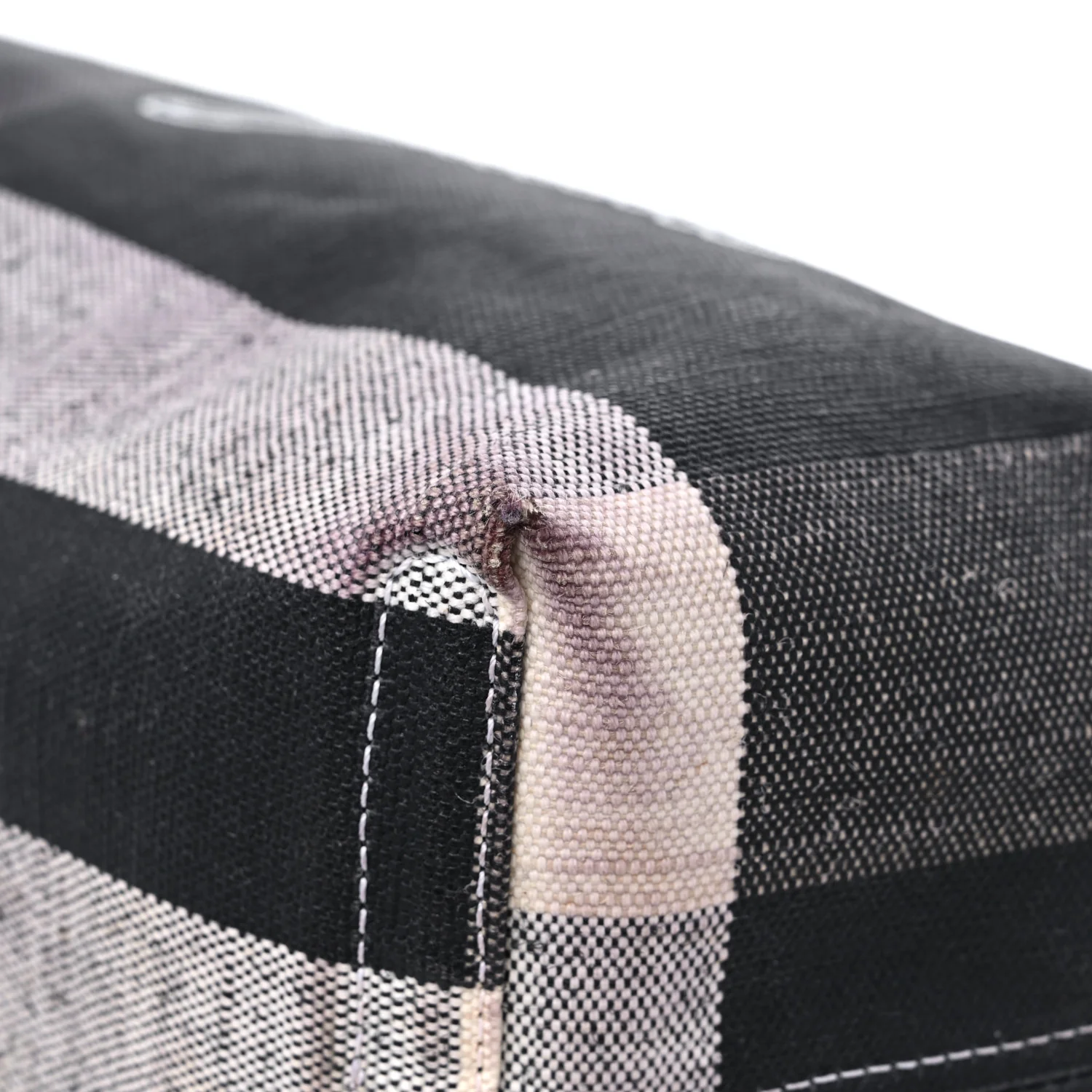Coated Canvas Mega Check Medium Doodle Tote Black White - Top Club