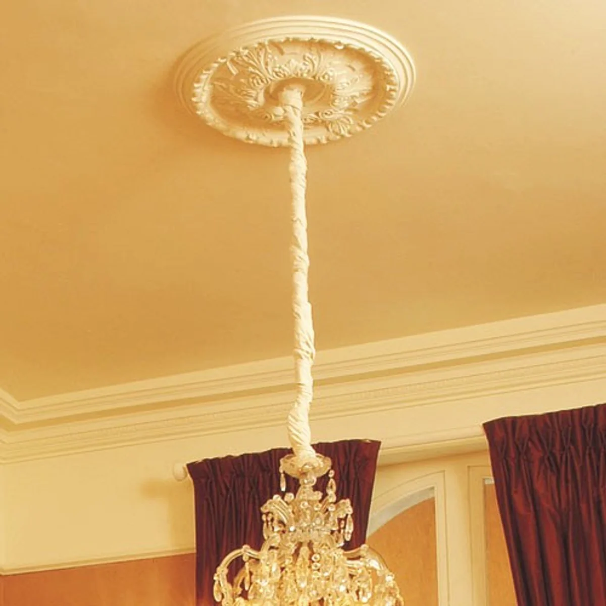 Stucco rosette 49 x 49 cm Ceiling stucco Ceiling rosette Stucco rosette Wall rosette Baroque Jugendstil