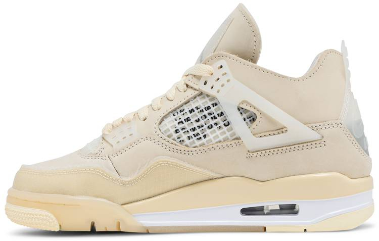 Off-White x Wmns Air Jordan 4 SP  Sail  CV9388-100 Reps - Sneaker Replica Workshop