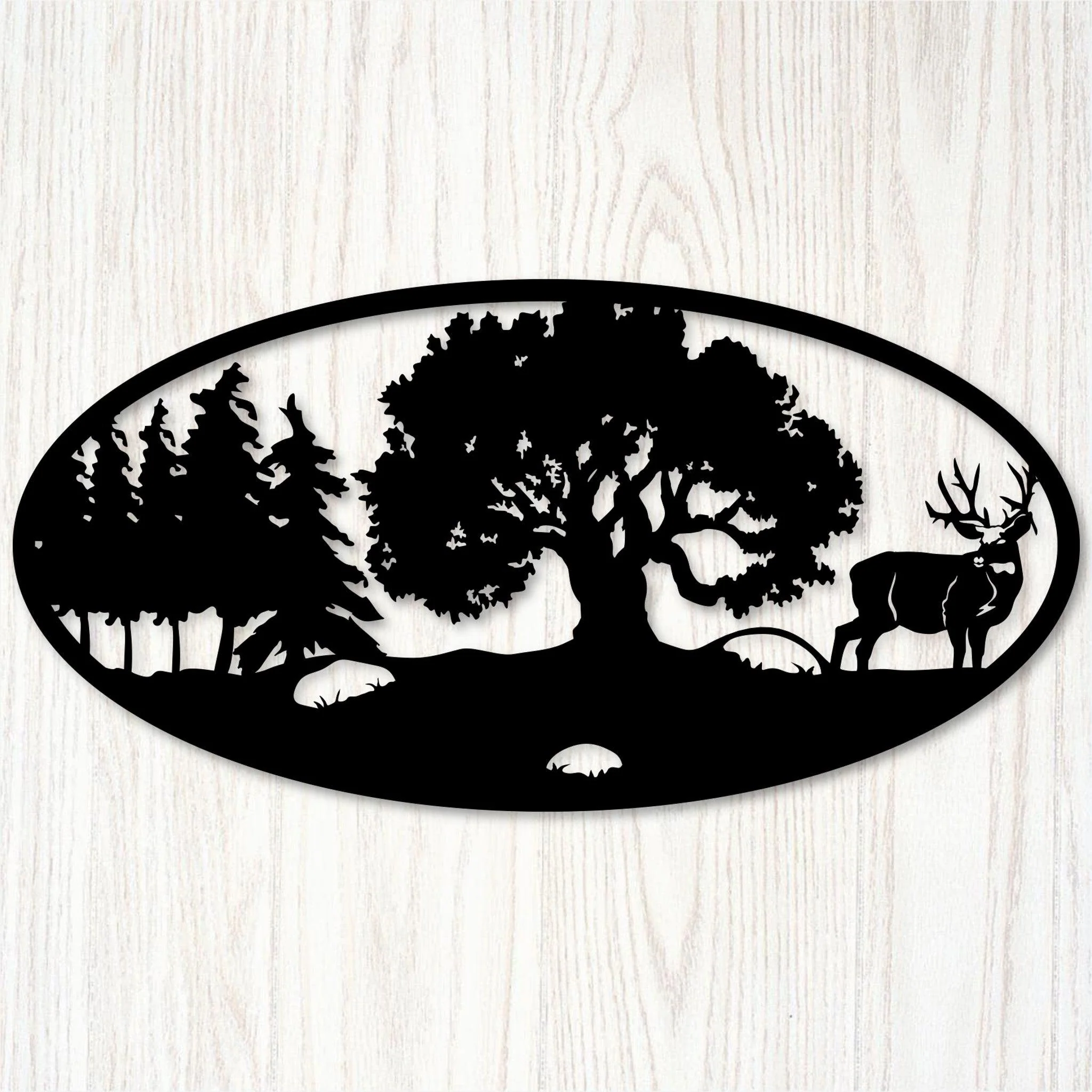 Elk & Deer Outdoors Metal Wall Art - Alvarez Pro Painting LLC