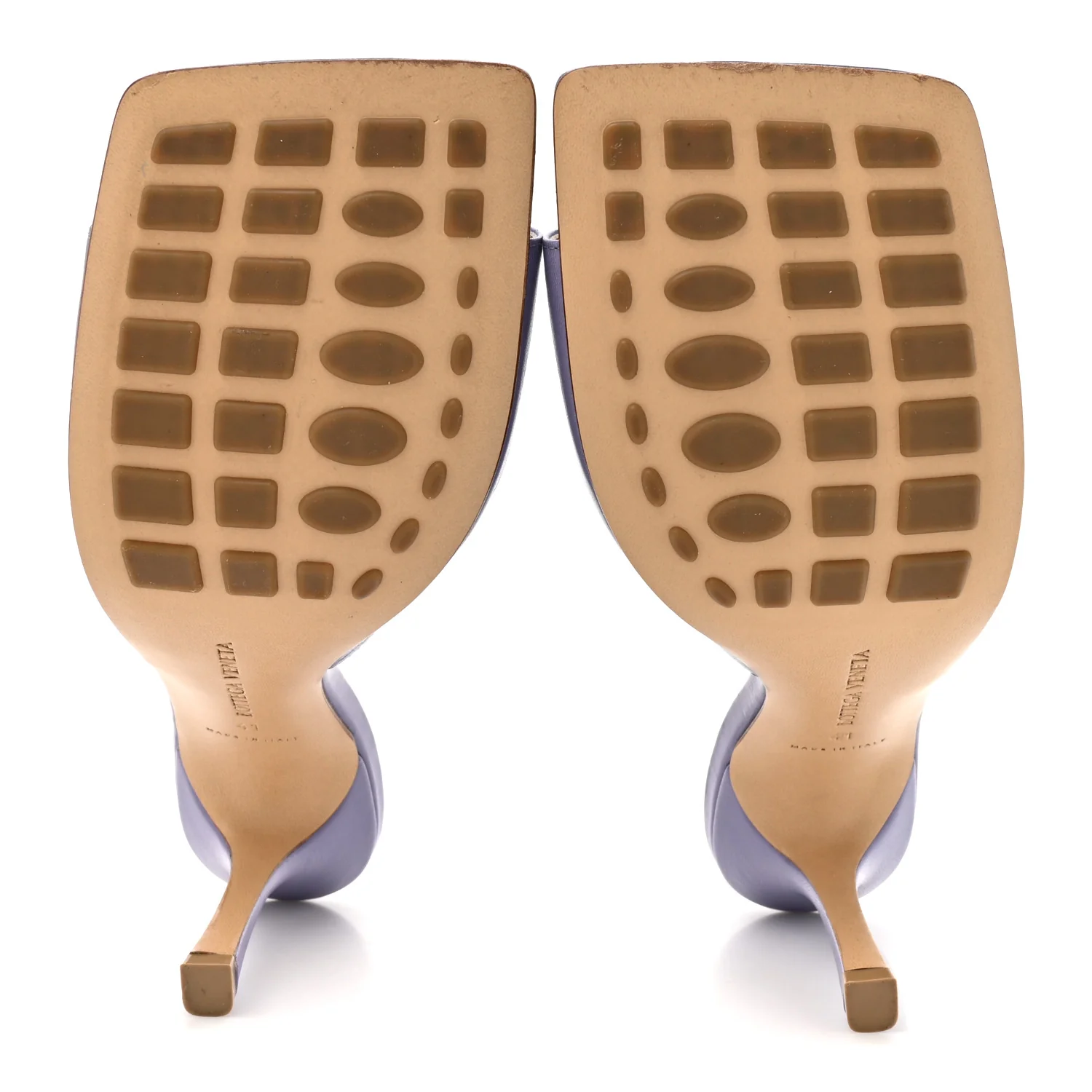 Lambskin Stretch Mule Sandals 41 Lavender - Top Club
