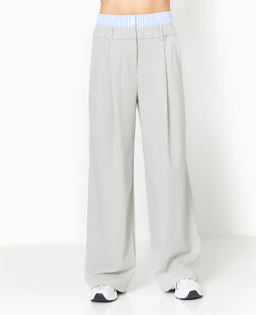 Pimkie Pantalon large avec effet caleçon apparent