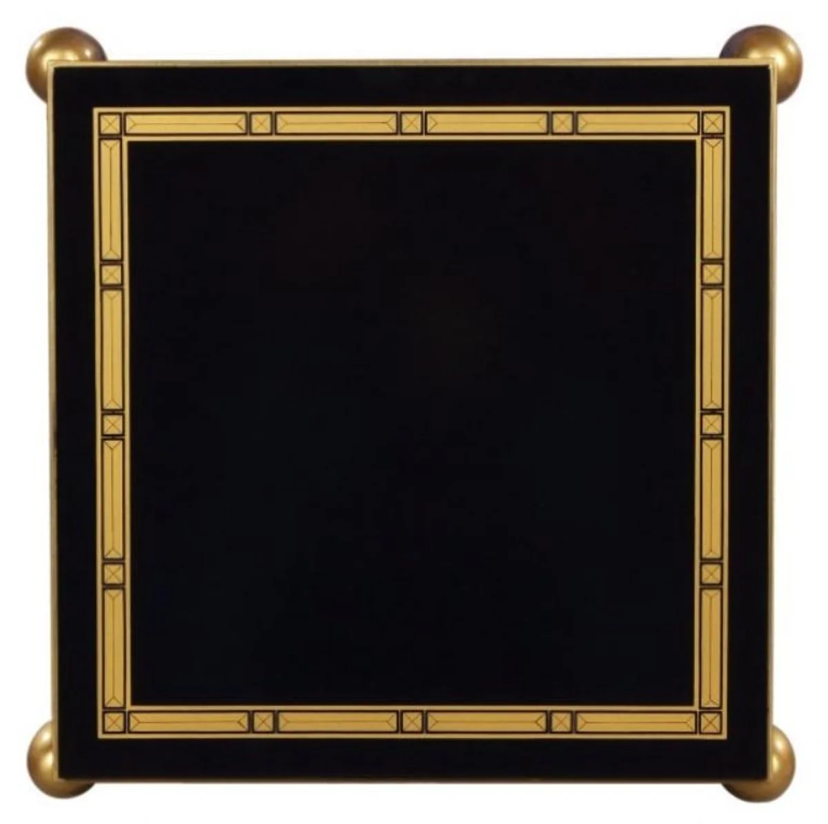 Luxury living room flower table black / gold 45 x 45 x H. 95 cm - luxury side table