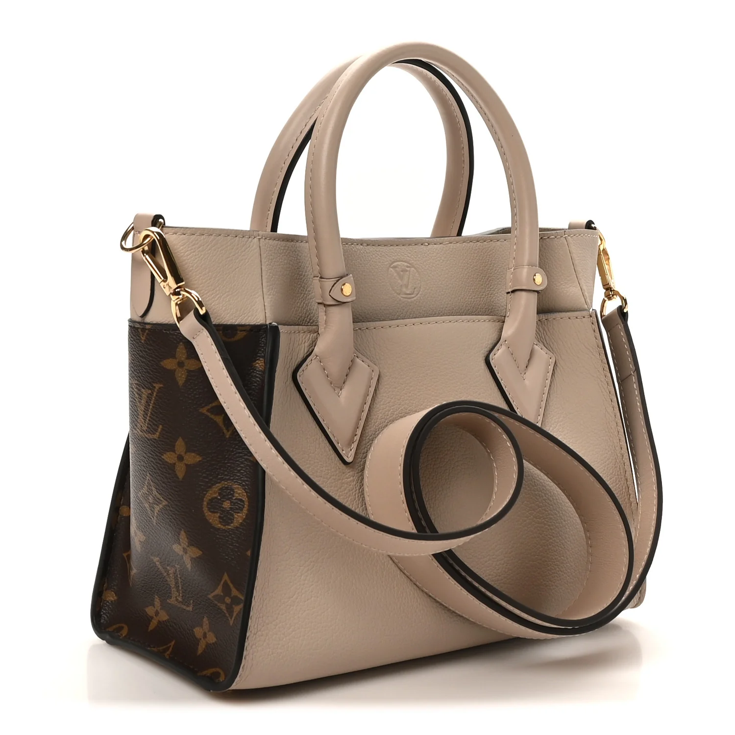 Calfskin Monogram On My Side PM Greige - Top Club