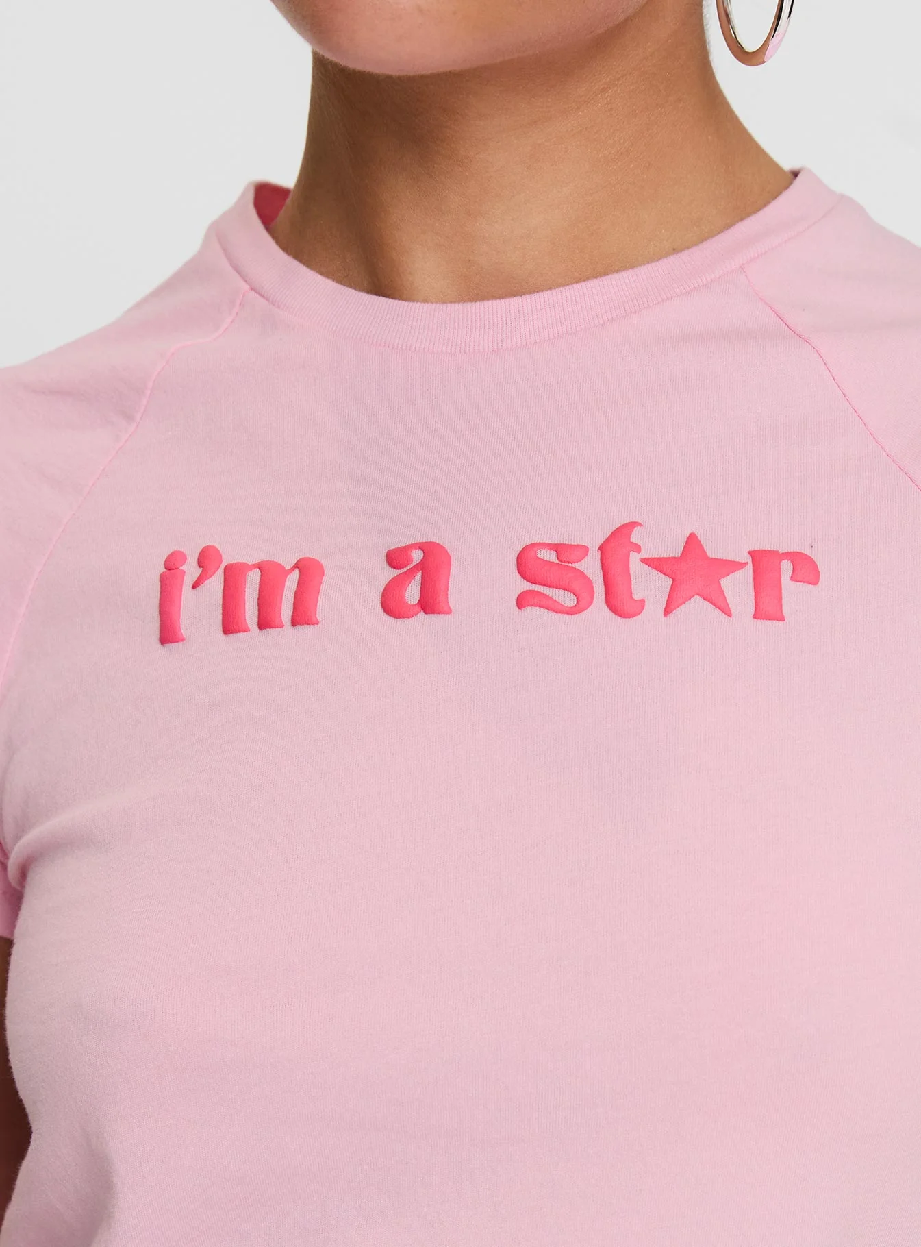 I'm A Star Graphic Top Pink