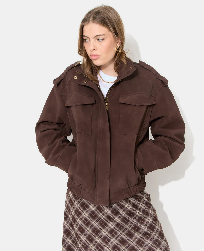Pimkie Blouson en suédine col montant