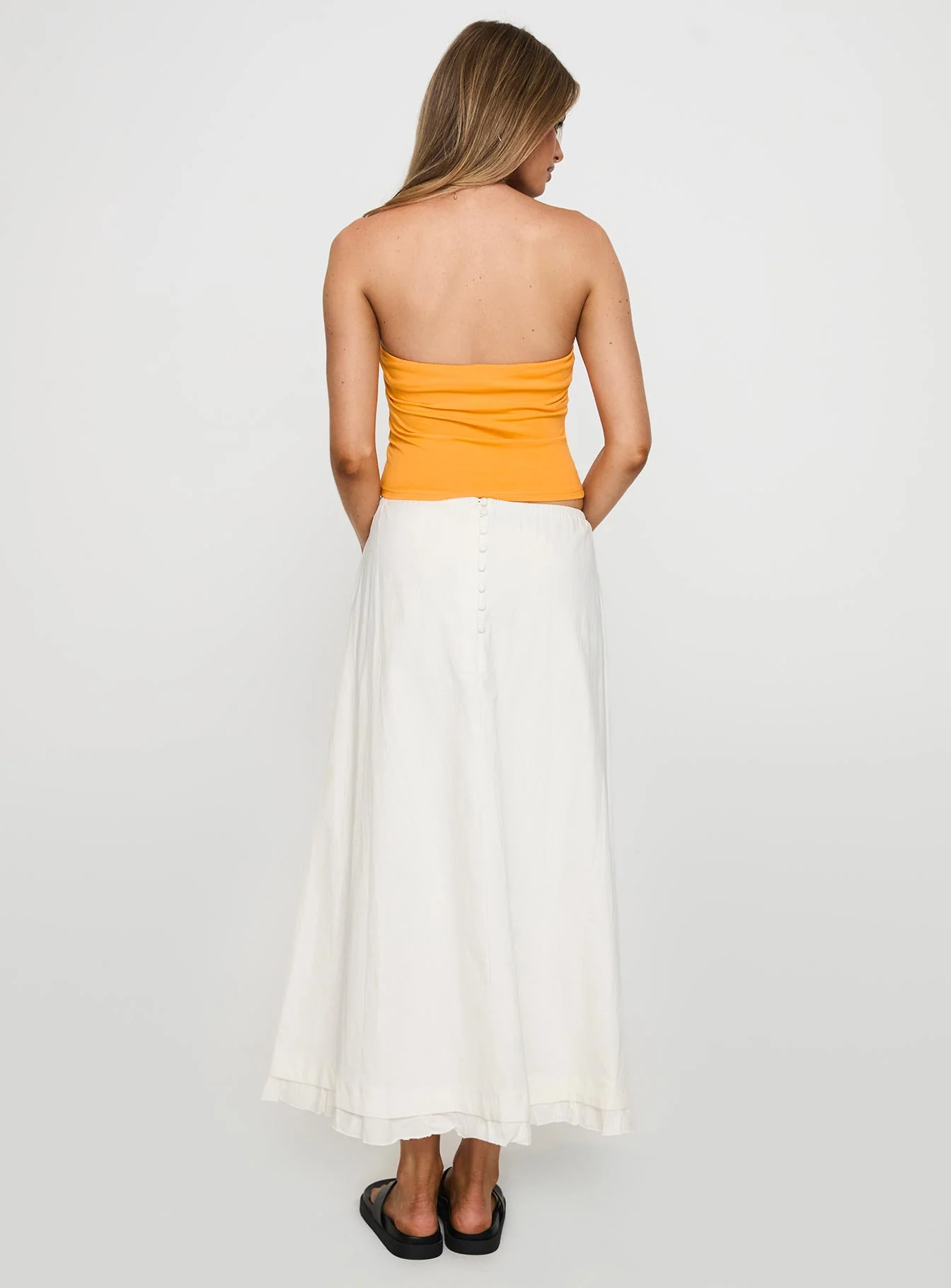 Empress Of Love Maxi Skirt White