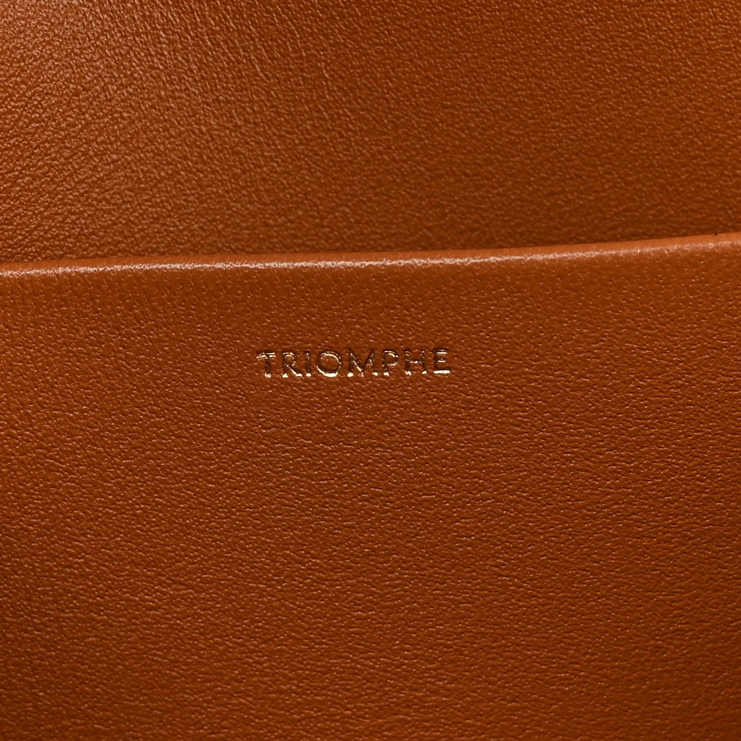 Natural Calfskin Medium Triomphe Tan - Top Club