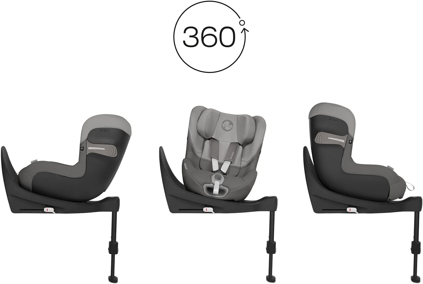 Cybex Sirona S2 i-Size Seggiolino auto, 3 Mesi - 4 Anni, Grigio (Soho)
