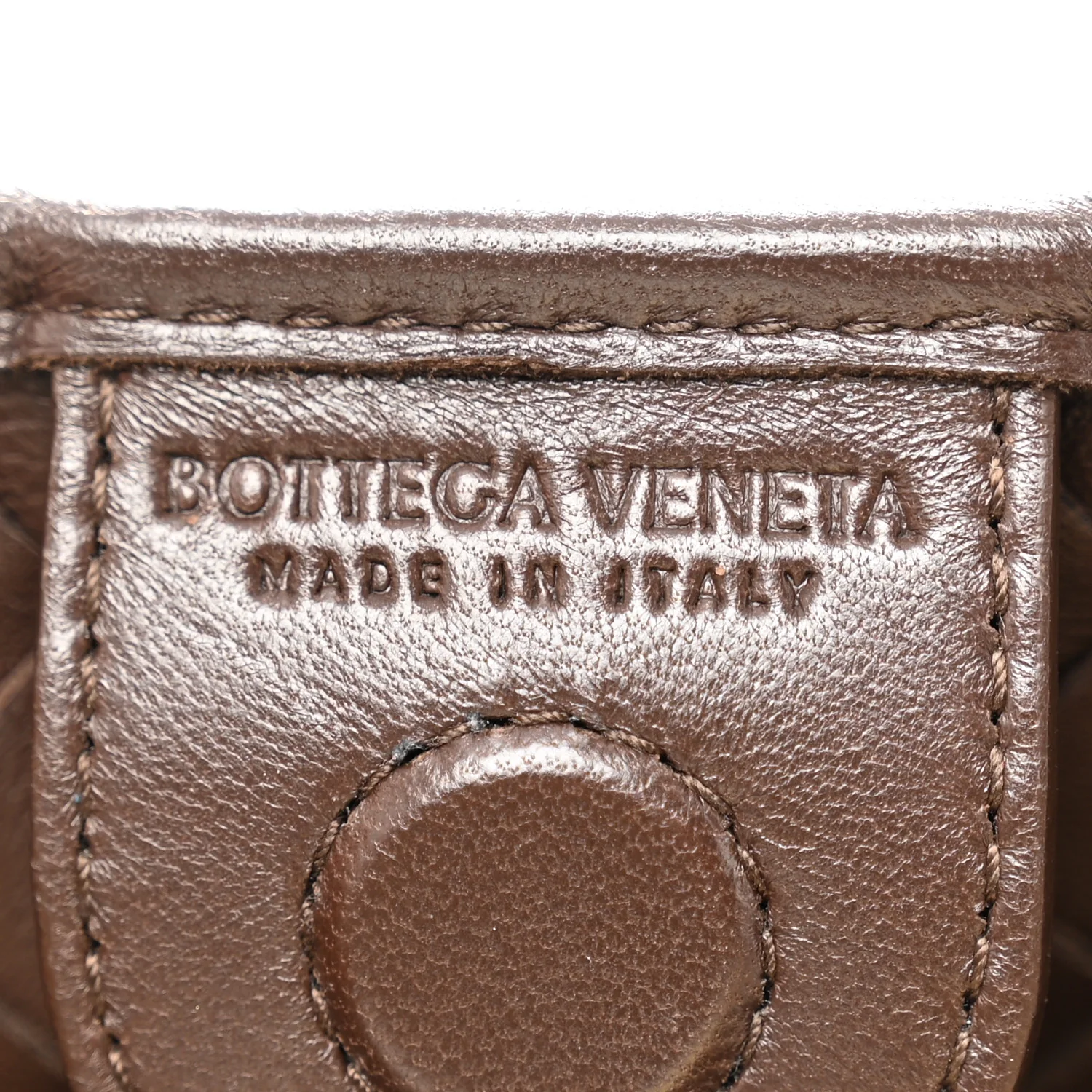 Nappa Intrecciato Sardine Bag Bitter Chocolate - Top Club