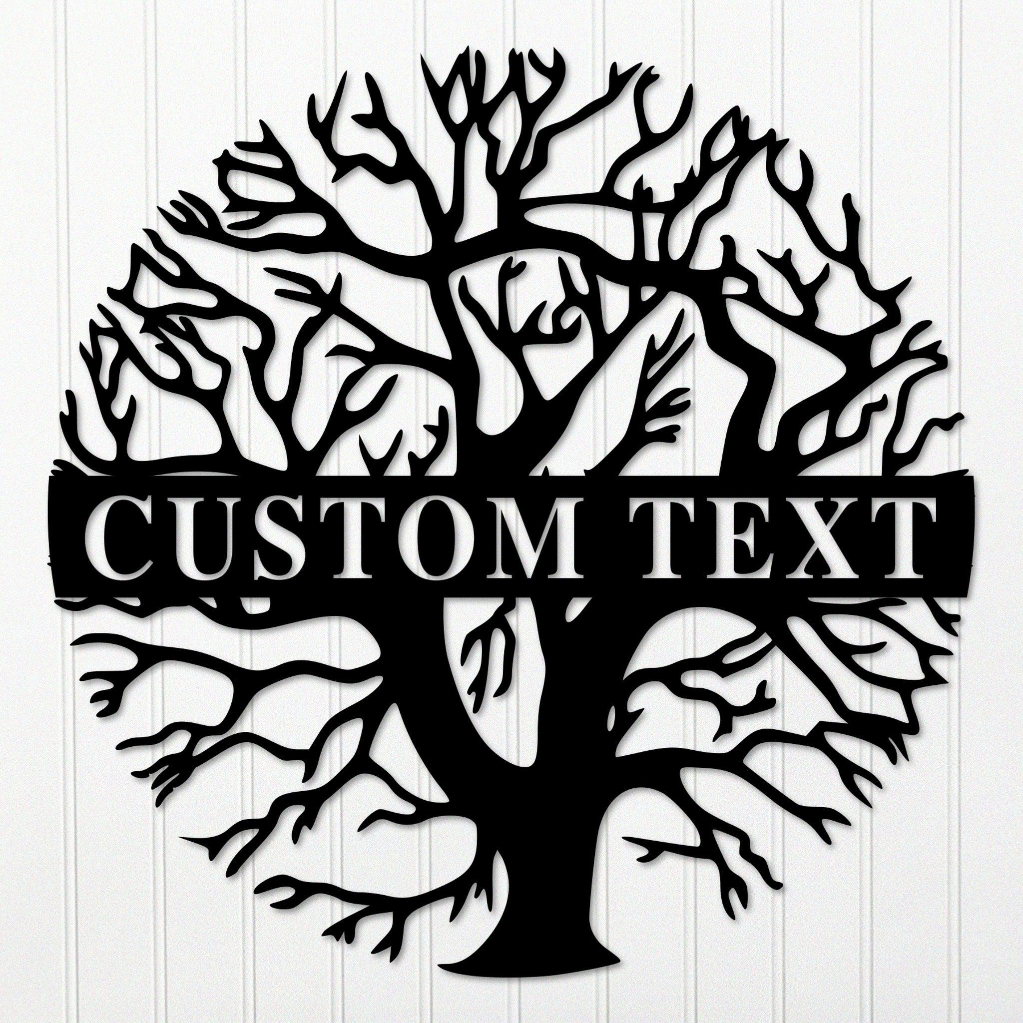 Custom Round Tree Metal Wall Decor - Alvarez Pro Painting LLC