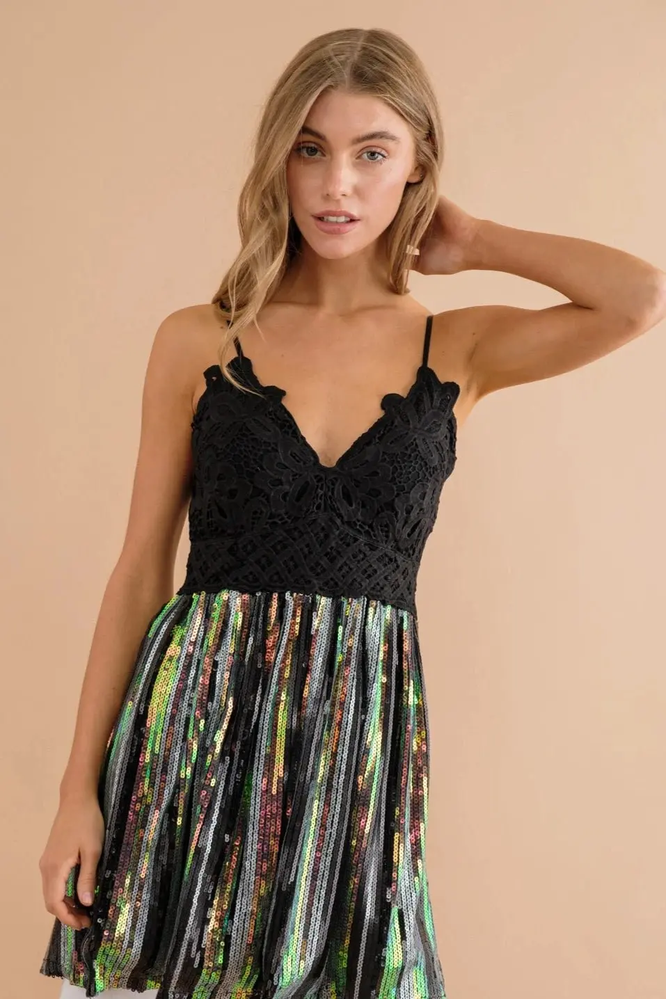 Let's party Sequin Tunic Top - ALJEGJ