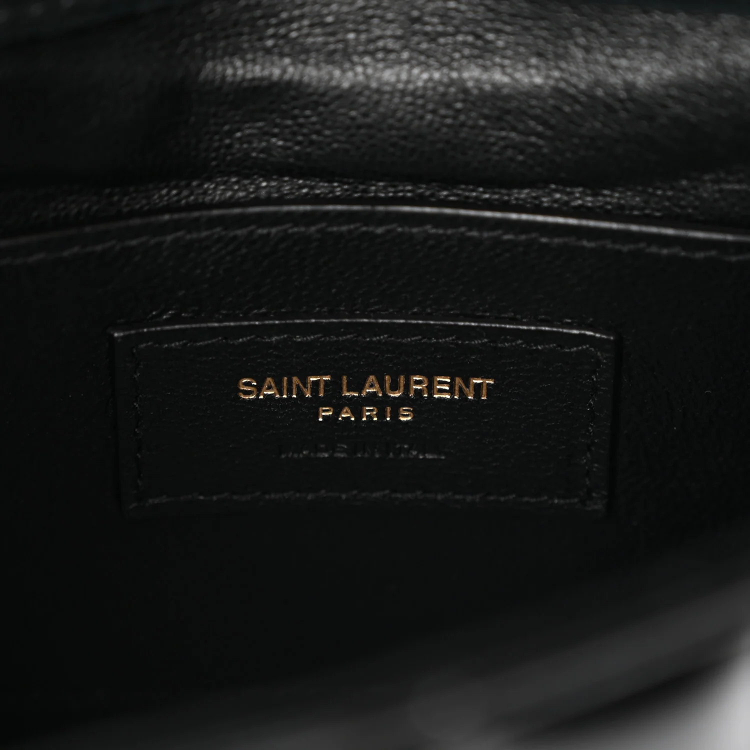 Patent Calfskin Matelasse Monogram Small Vicky Chain Bag Black - Top Club