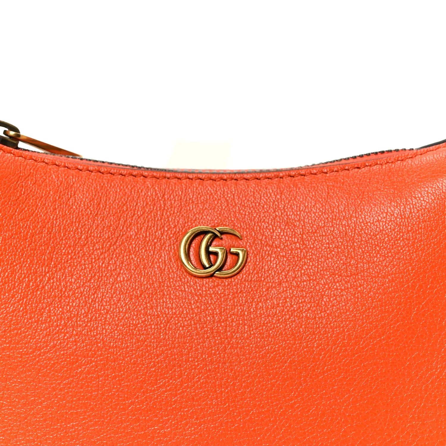 Goatskin Mini Aphrodite Shoulder Bag Orange - Top Club